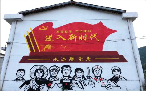 广昌党建彩绘文化墙